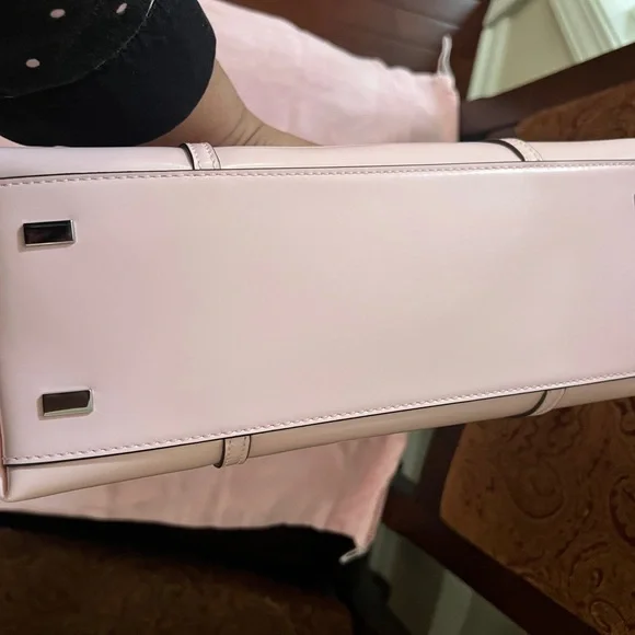 TORY BURCH X Bon Bon • Small Perry Pink Tote Handbag - Picture 7 of 13